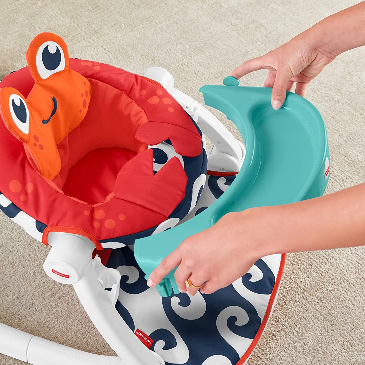 Fisher Price Sit Me Up Floor Seat with Tray (Crab) Best